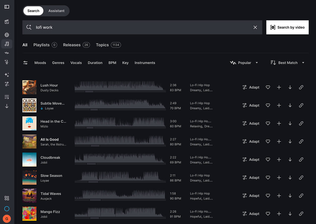 Epidemic Sound library